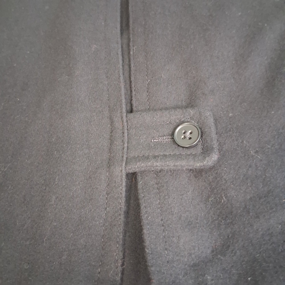 Gap Womans Size L Button Up Wool Blend Coat Jacket Pockets - Picture 9 of 13